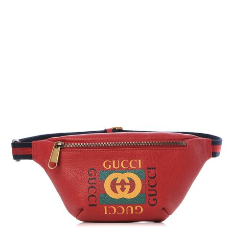 gucci print small belt bag red|farfetch gucci belt bag.